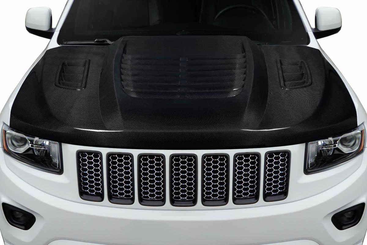 2011-2022 Jeep Grand Cherokee Carbon Creations Venom Carbon Fiber Hood - Image 1