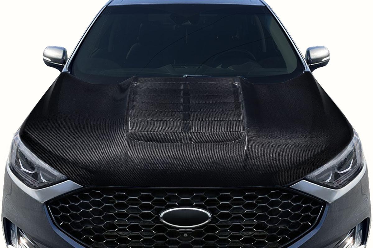 2019-2021 Ford Edge Carbon Creations GT500 V2 Carbon Fiber Hood - Image 1
