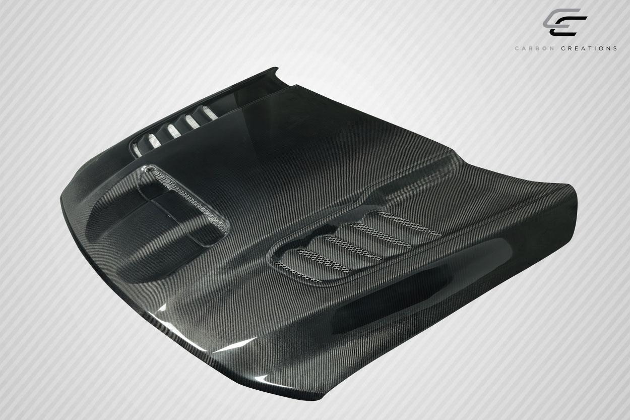 2021-2024 Dodge Ram Carbon Creations OEM Look Carbon Fiber Hood - Image 3