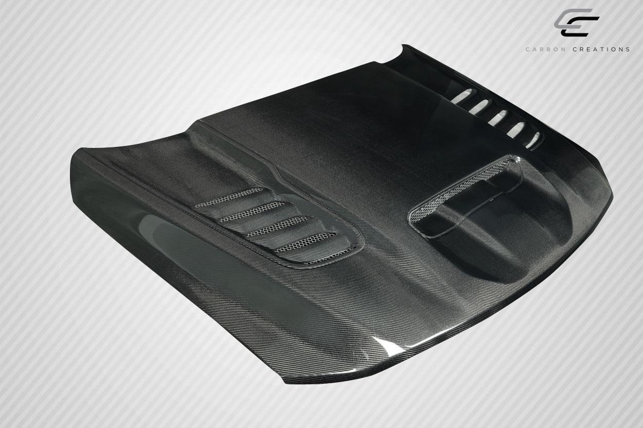 2021-2024 Dodge Ram Carbon Creations OEM Look Carbon Fiber Hood - Image 4
