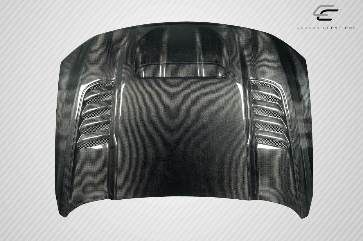 2021-2024 Dodge Ram Carbon Creations OEM Look Carbon Fiber Hood - Image 5
