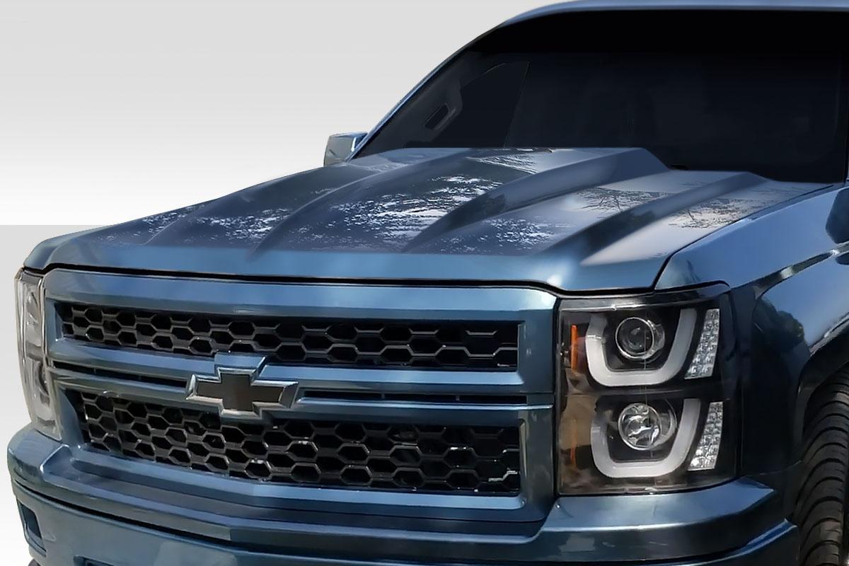 2014-2015 Chevrolet Silverado Duraflex Cowl Hood - Image 1