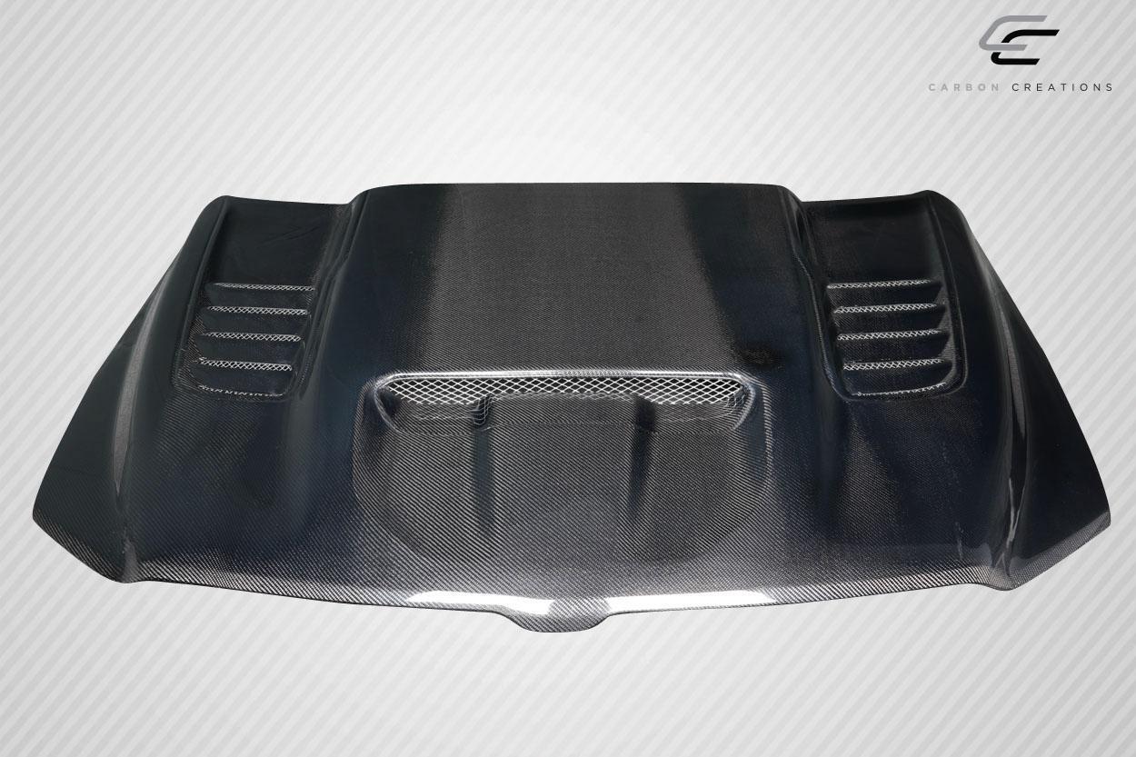 2019-2025 Dodge Ram Carbon Creations TRX Look Carbon Fiber Hood - Image 2