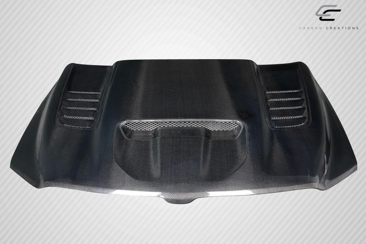 2019-2025 Dodge Ram Carbon Creations TRX Look Carbon Fiber Hood - Image 3