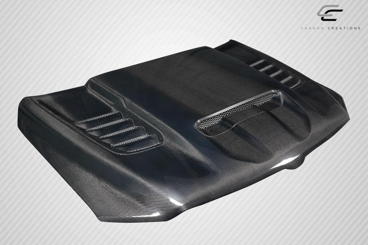 2019-2025 Dodge Ram Carbon Creations TRX Look Carbon Fiber Hood - Image 4