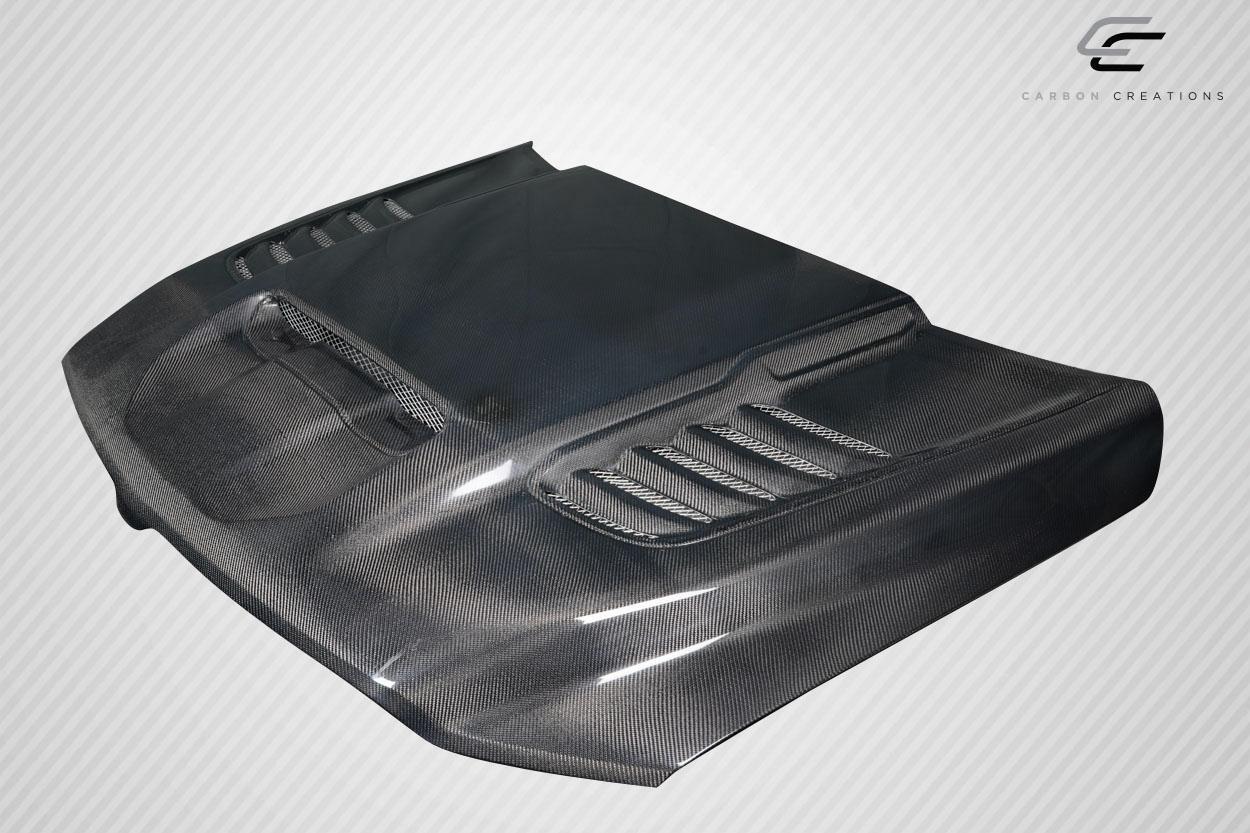 2019-2025 Dodge Ram Carbon Creations TRX Look Carbon Fiber Hood - Image 5