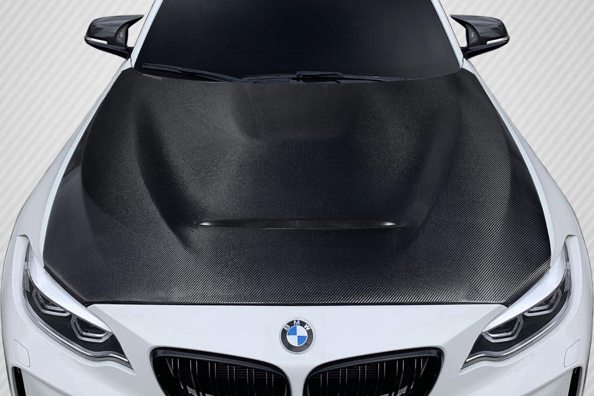 2014-2021 BMW 2 Series Carbon Creations GTS Look Carbon Fiber Hood - Image 1