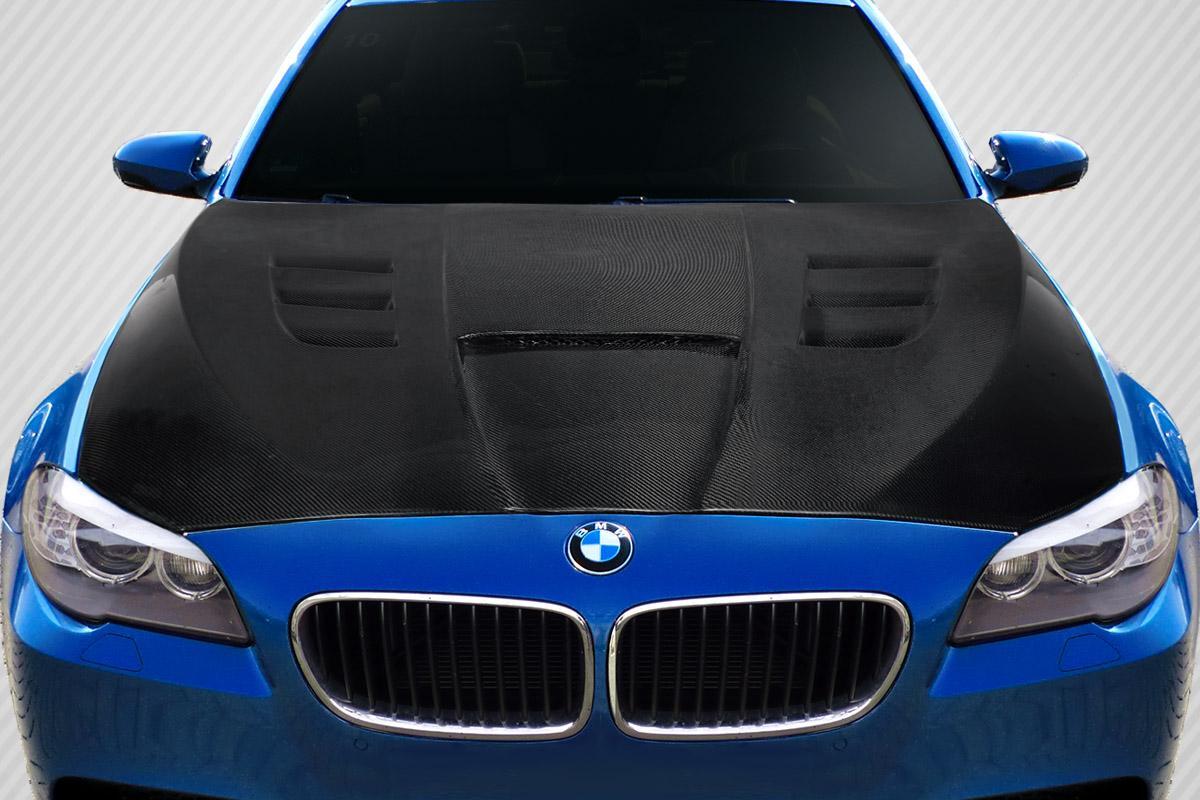 2011-2016 BMW 5 Series Carbon Creations Power Dynamics Carbon Fiber Hood - Image 1