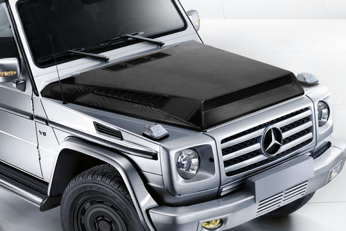 2000-2018 Mercedes G Class Carbon Creations Behemoth Carbon Fiber Hood - Image 2