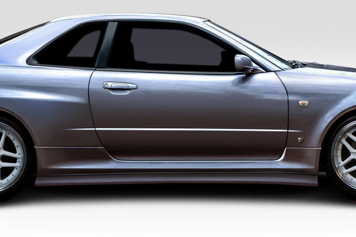 1999-2002 Nissan Skyline Duraflex Estra Side Skirts - Image 1
