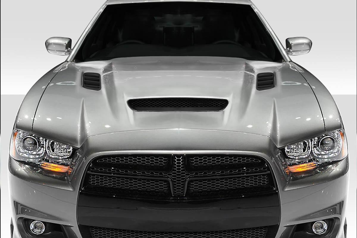 2011-2014 Dodge Charger Duraflex Hellcat Redeye Look Hood - Image 1