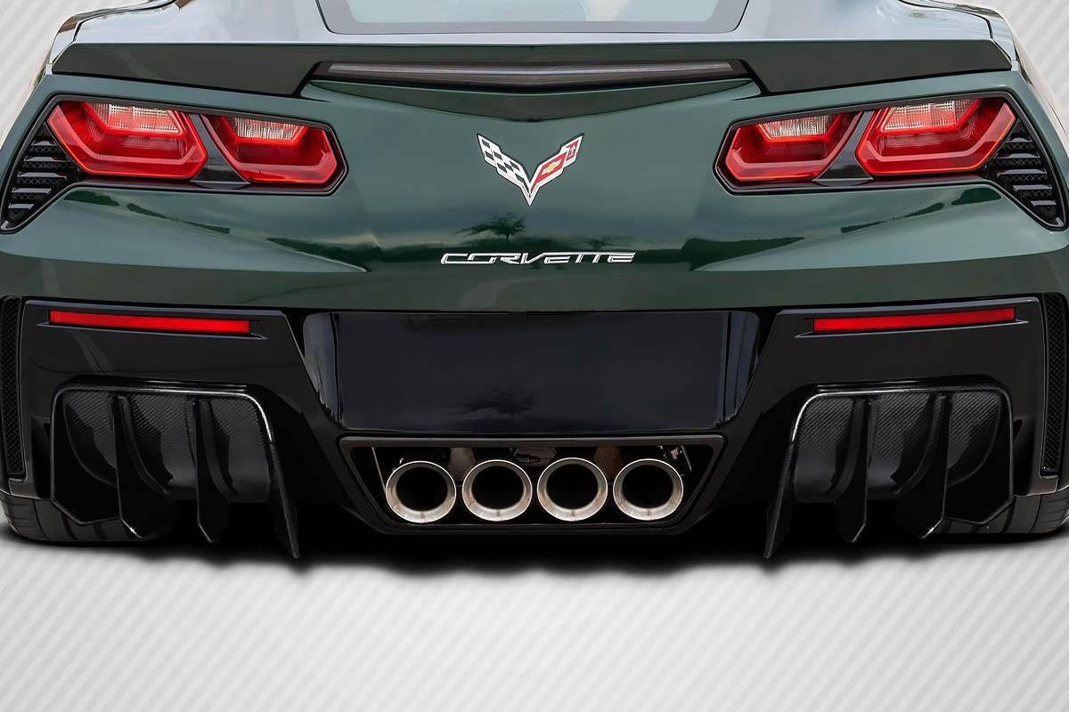 2014-2019 Chevrolet Corvette Carbon Creations GTR Carbon Fiber Rear Lip - Image 1