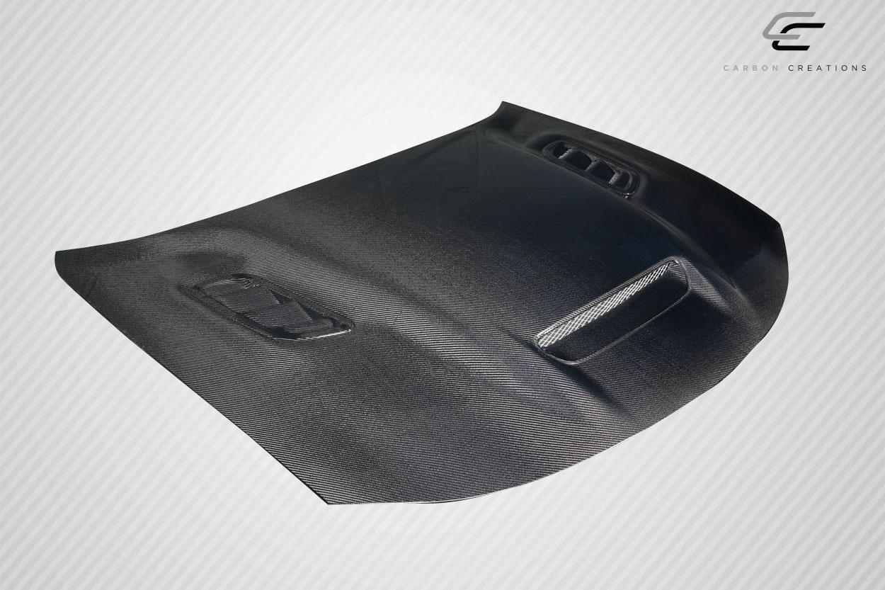 2015-2023 Dodge Charger Carbon Creations Hellcat Redeye Look Carbon Fiber Hood - Image 4