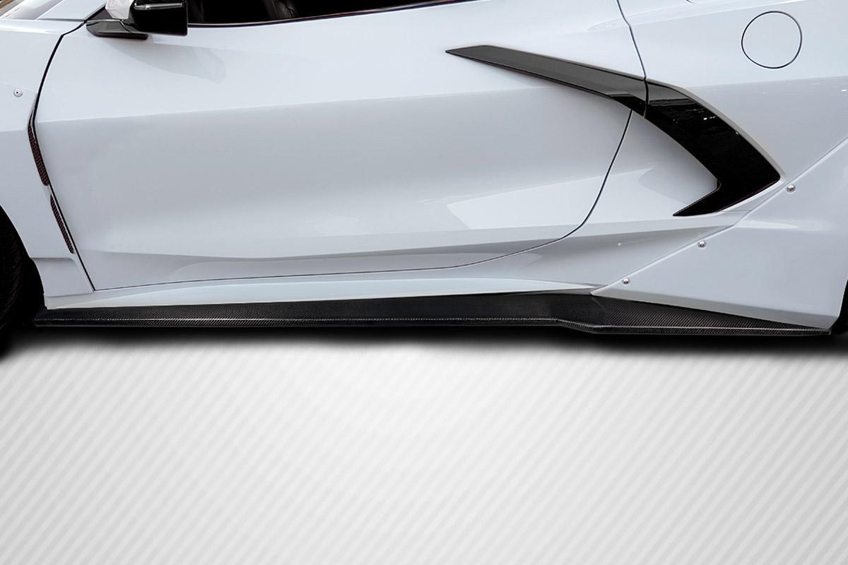 2020-2025 Chevrolet Corvette Carbon Creations Gran Veloce Carbon Fiber Side Skirts - Image 2
