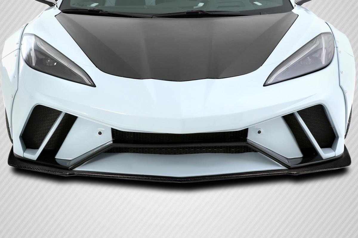 2020-2025 Chevrolet Corvette Carbon Creations Gran Veloce Carbon Fiber Front Lip - Image 1
