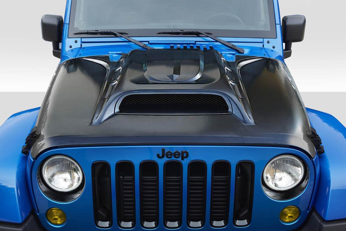 2007-2018 Jeep Wrangler Duraflex Avenge Hood - Image 1