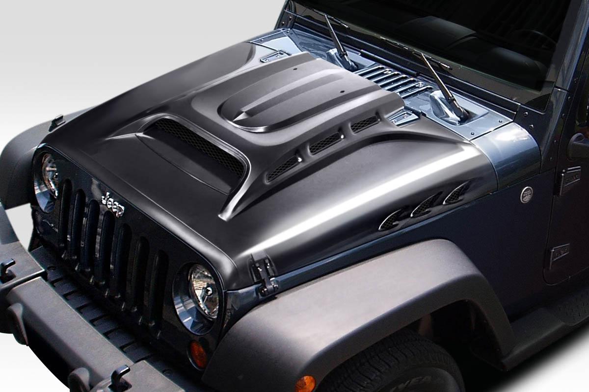 2007-2018 Jeep Wrangler Duraflex Avenge Hood - Image 2