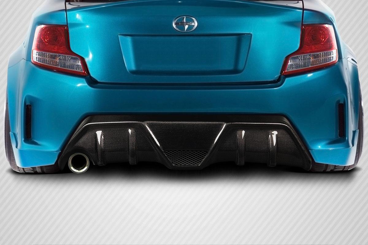 2011-2013 Scion TC Carbon Creations Boss Carbon Fiber Rear Lip - Image 1