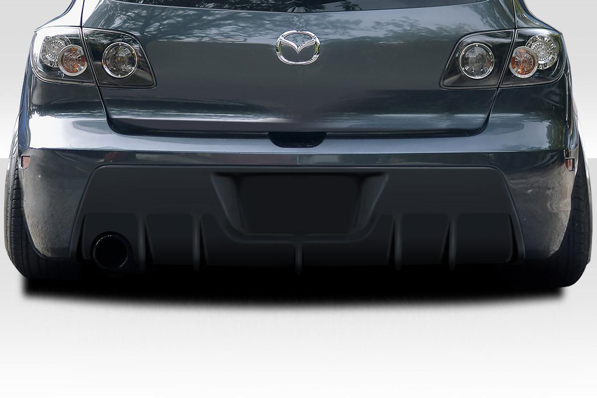 2004-2009 Mazda 3 Duraflex Corkscrew Rear Lip - Image 1