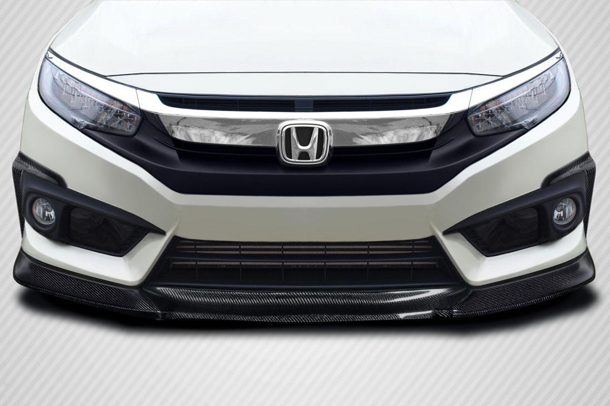 2016-2018 Honda Civic Carbon Creations Yoka Carbon Fiber Front Lip - Image 1
