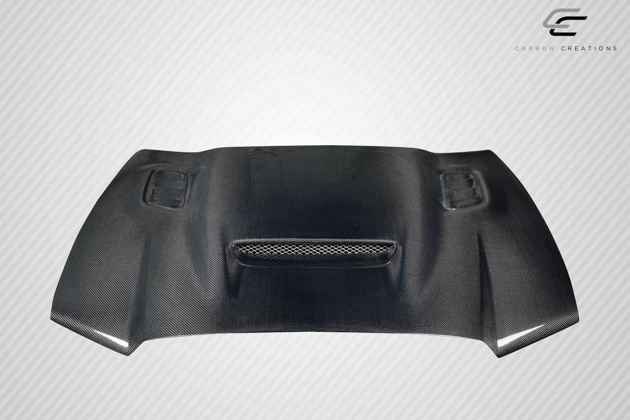 2011-2014 Dodge Charger Carbon Creations Hellcat Redeye Look Carbon Fiber Hood - Image 2