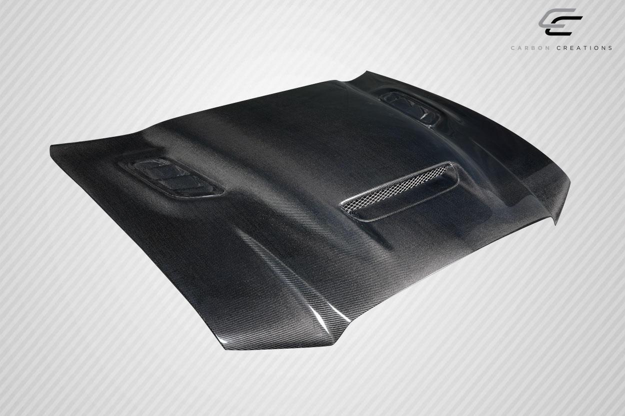 2011-2014 Dodge Charger Carbon Creations Hellcat Redeye Look Carbon Fiber Hood - Image 4
