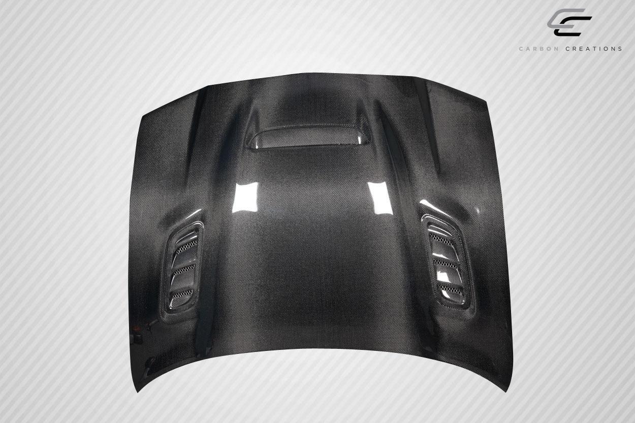2011-2014 Dodge Charger Carbon Creations Hellcat Redeye Look Carbon Fiber Hood - Image 5