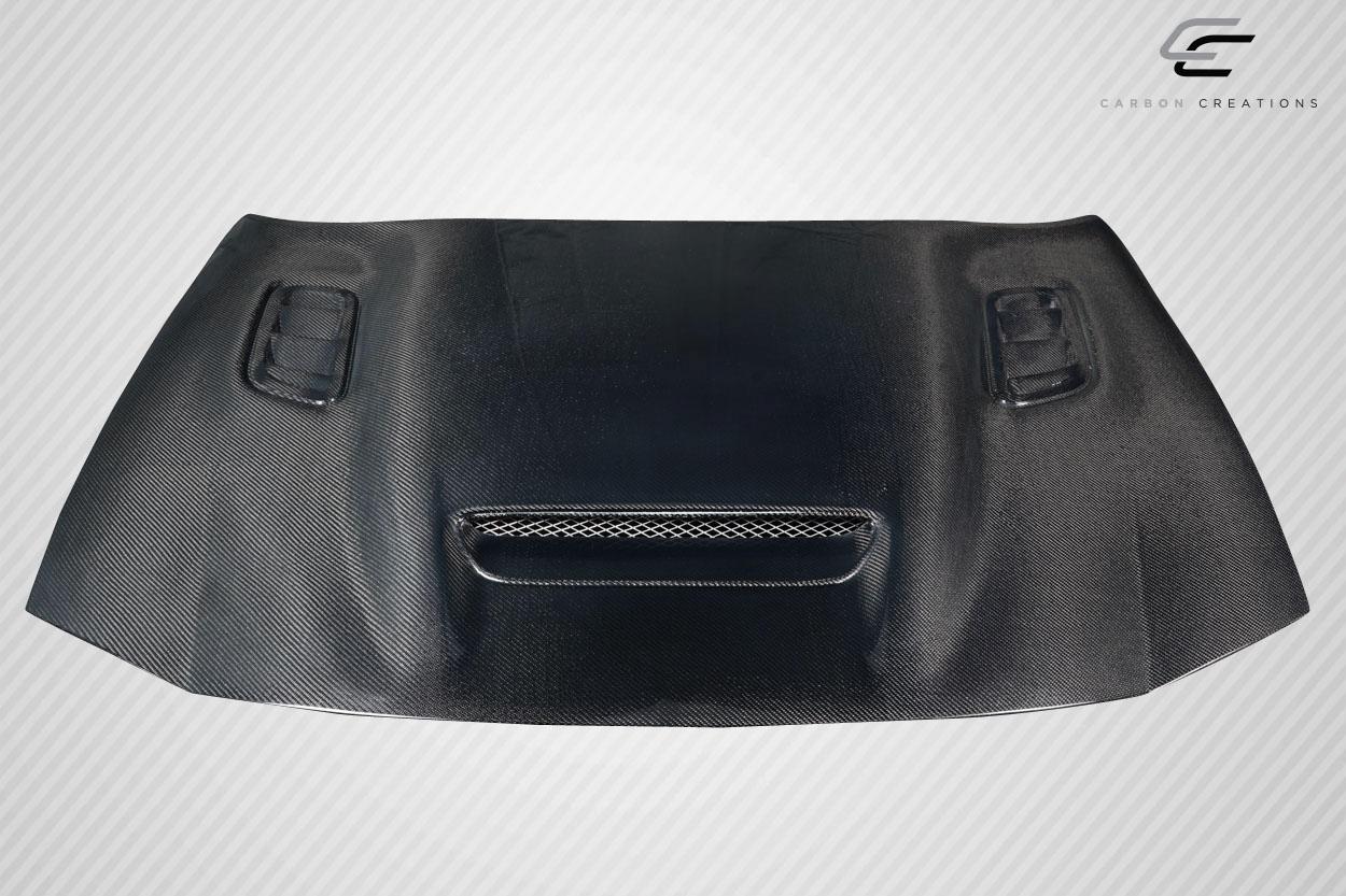 2006-2010 Dodge Charger Carbon Creations Hellcat Redeye Look Carbon Fiber Hood - Image 2