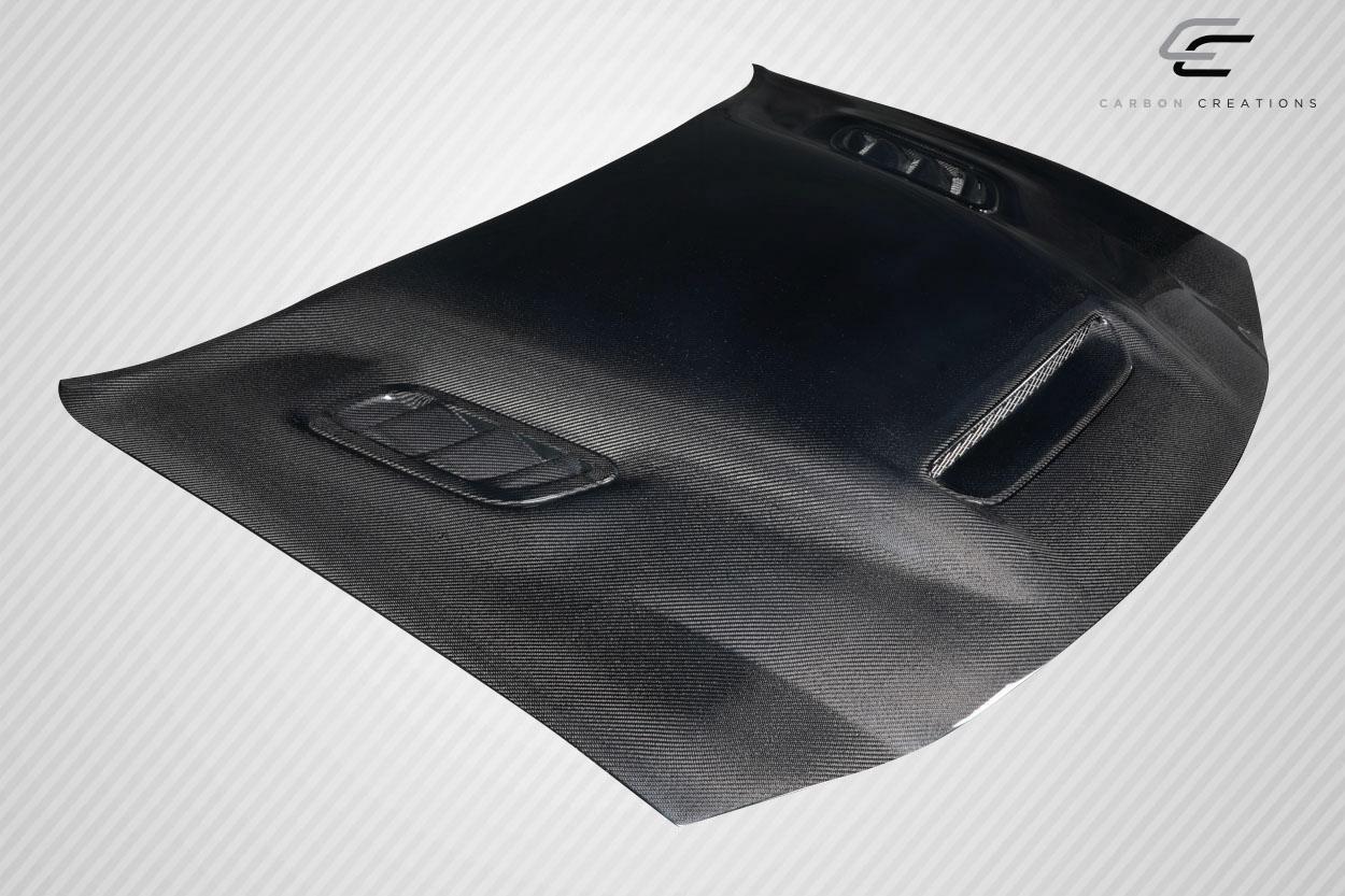 2006-2010 Dodge Charger Carbon Creations Hellcat Redeye Look Carbon Fiber Hood - Image 4