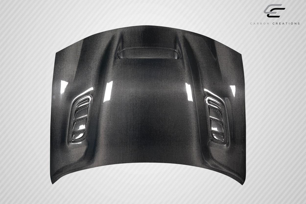 2006-2010 Dodge Charger Carbon Creations Hellcat Redeye Look Carbon Fiber Hood - Image 5