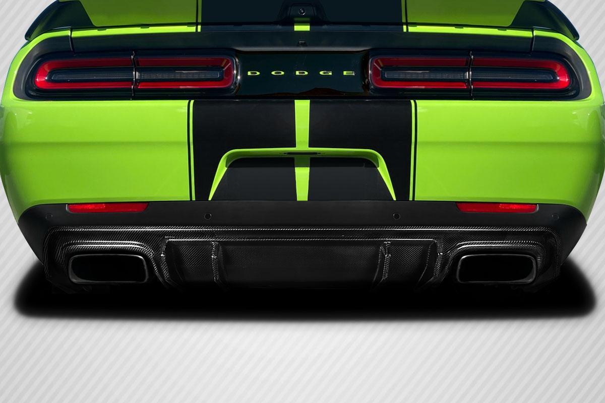 2015-2023 Dodge Challenger Carbon Creations Turn Auto Carbon Fiber Rear Lip - Image 1