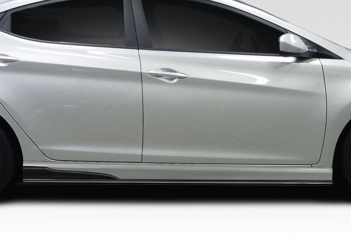 2011-2013 Hyundai Elantra Duraflex SQR Side Skirts - Image 1