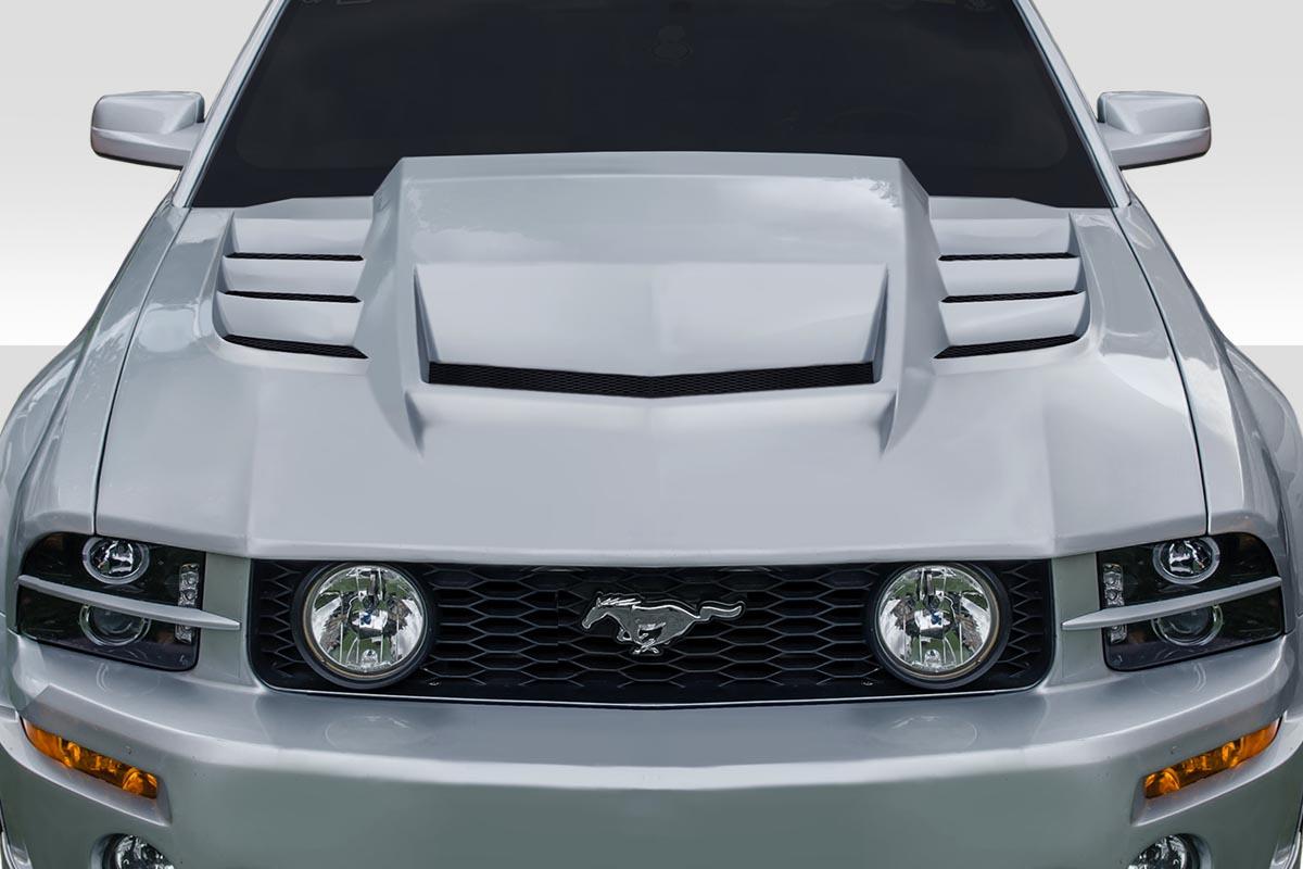 2005-2009 Ford Mustang Duraflex Interceptor Hood - Image 1