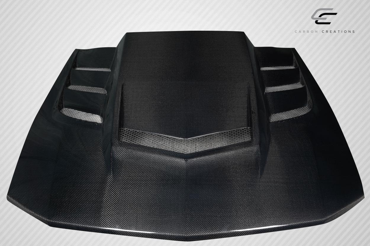 2005-2009 Ford Mustang Carbon Creations Interceptor Carbon Fiber Hood - Image 2