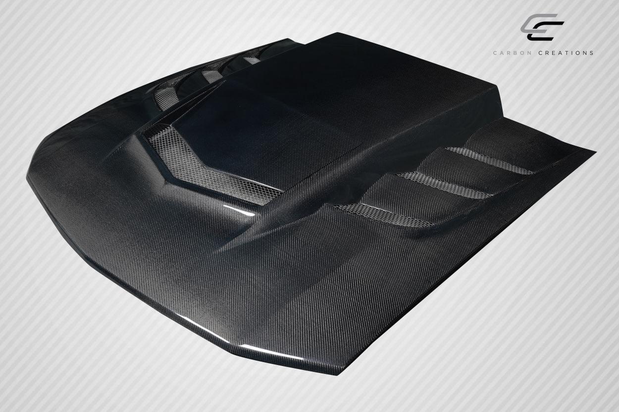 2005-2009 Ford Mustang Carbon Creations Interceptor Carbon Fiber Hood - Image 3
