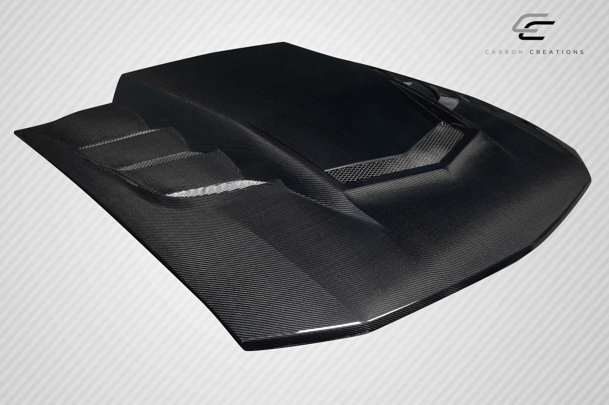 2005-2009 Ford Mustang Carbon Creations Interceptor Carbon Fiber Hood - Image 4