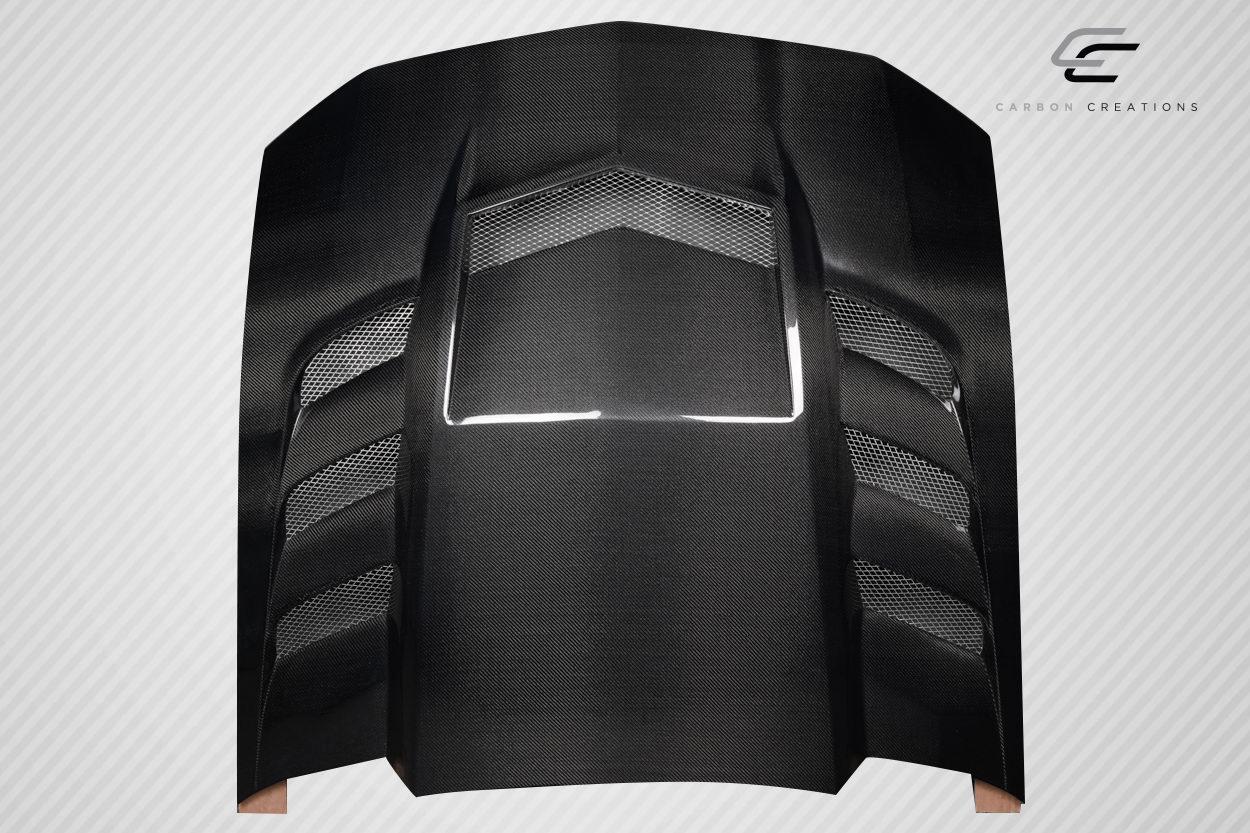 2005-2009 Ford Mustang Carbon Creations Interceptor Carbon Fiber Hood - Image 5