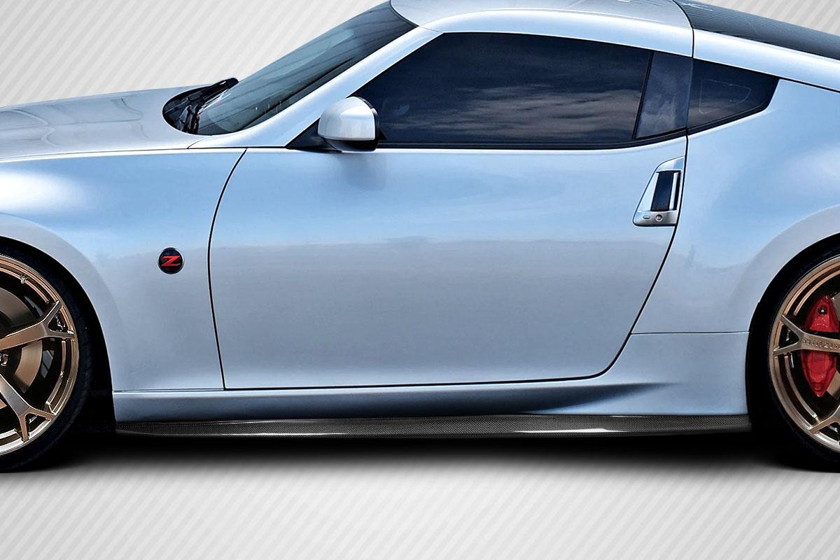 2009-2020 Nissan 370Z Carbon Creations TurboT Carbon Fiber Side Skirts - Image 1