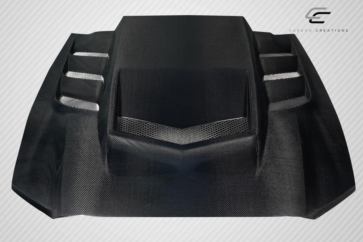 2013-2014 Ford Mustang Carbon Creations Interceptor Carbon Fiber Hood - Image 2