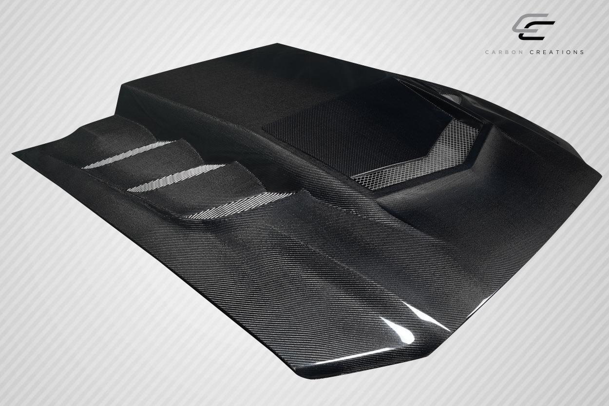 2013-2014 Ford Mustang Carbon Creations Interceptor Carbon Fiber Hood - Image 4