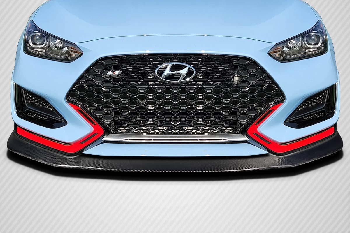 2019-2022 Hyundai Veloster Carbon Creations Aerotune Carbon Fiber Front Lip - Image 1
