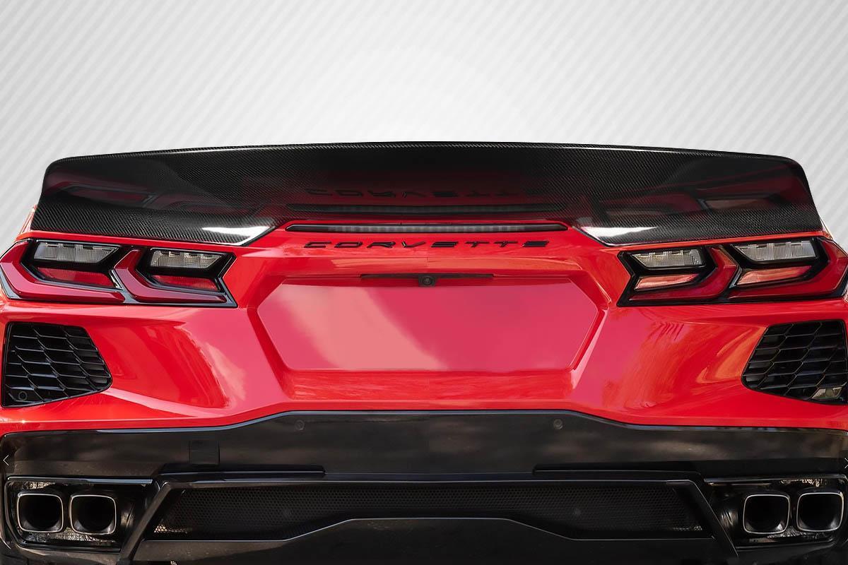 2020-2025 Chevrolet Corvette Carbon Creations Duckbill Carbon Fiber Rear Wing - Image 1