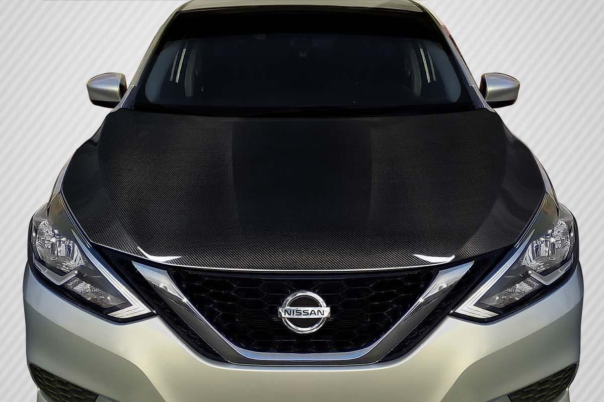 2017-2019 Nissan Sentra Carbon Creations OEM Look Carbon Fiber Hood - Image 1