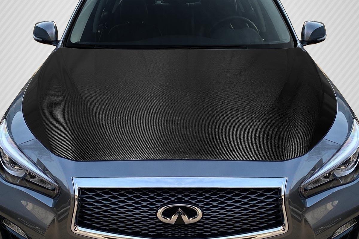 2014-2023 Infiniti Q50 Carbon Creations OEM Look Carbon Fiber Hood - Image 1