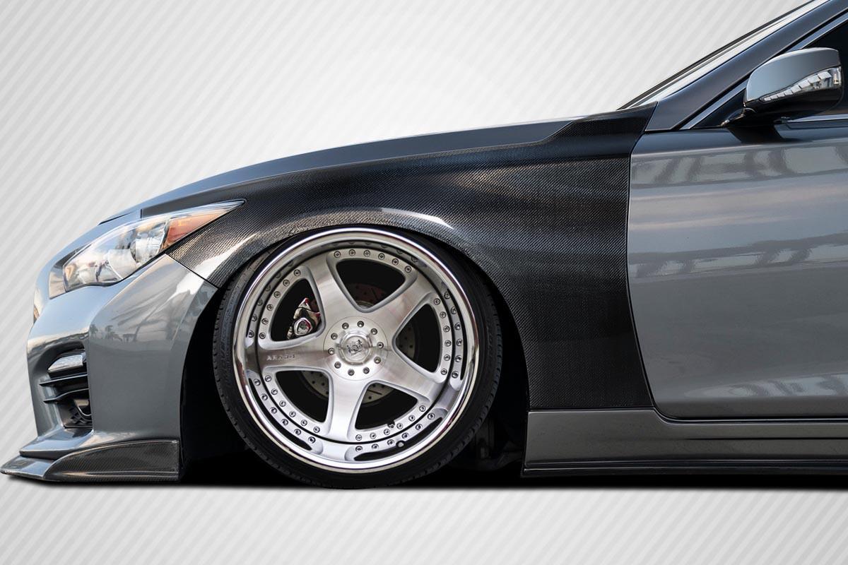 2014-2023 Infiniti Q50 Carbon Creations OEM Look Carbon Fiber Fender - Image 1