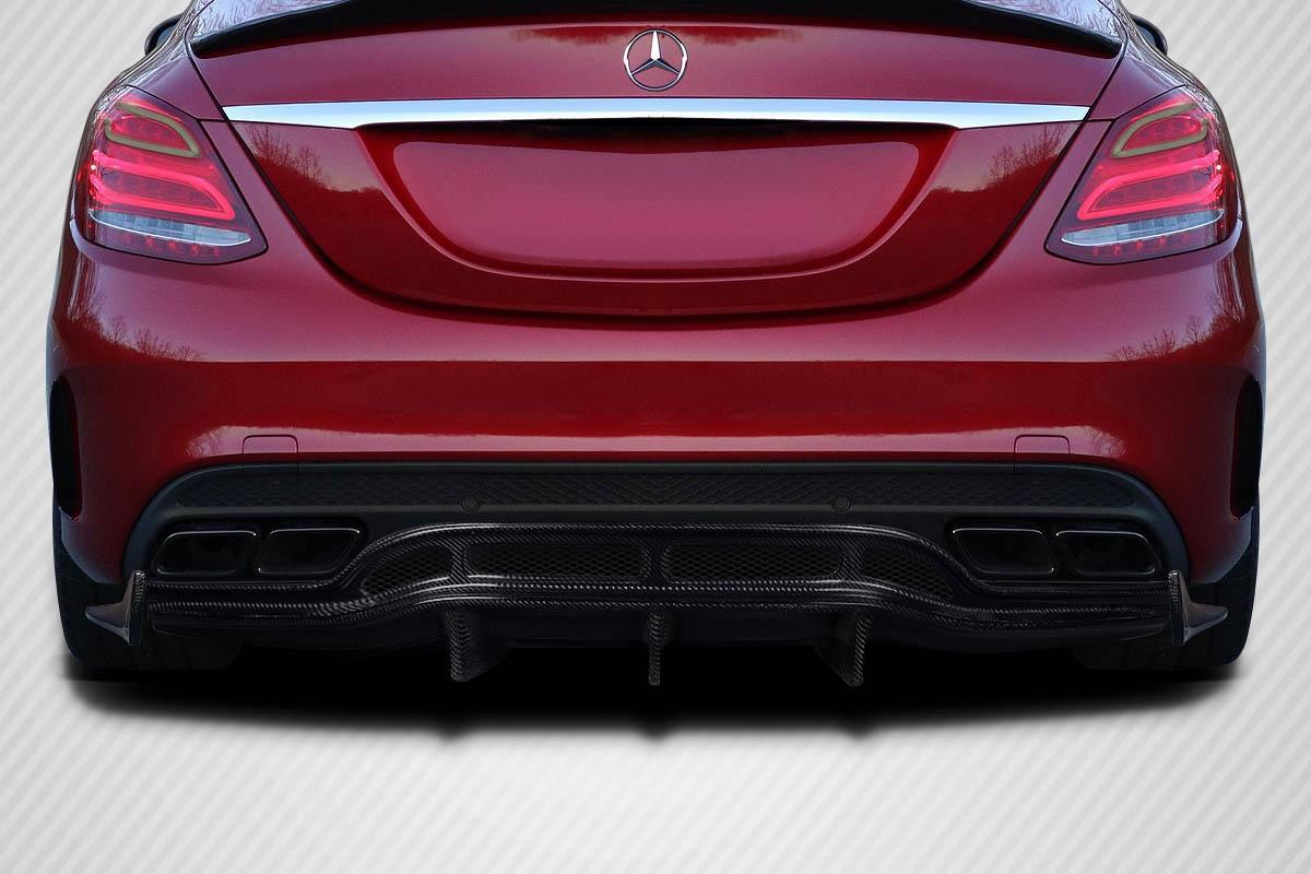 2015-2020 Mercedes C Class Carbon Creations Weaver Carbon Fiber Rear Lip - Image 1