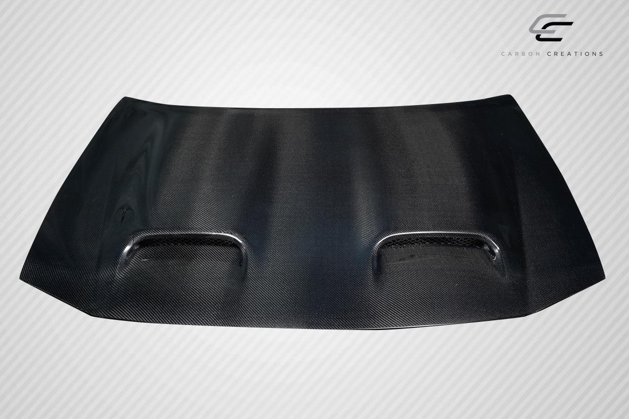 2006-2010 Dodge Charger Carbon Creations Hellcat v2 Carbon Fiber Hood - Image 2
