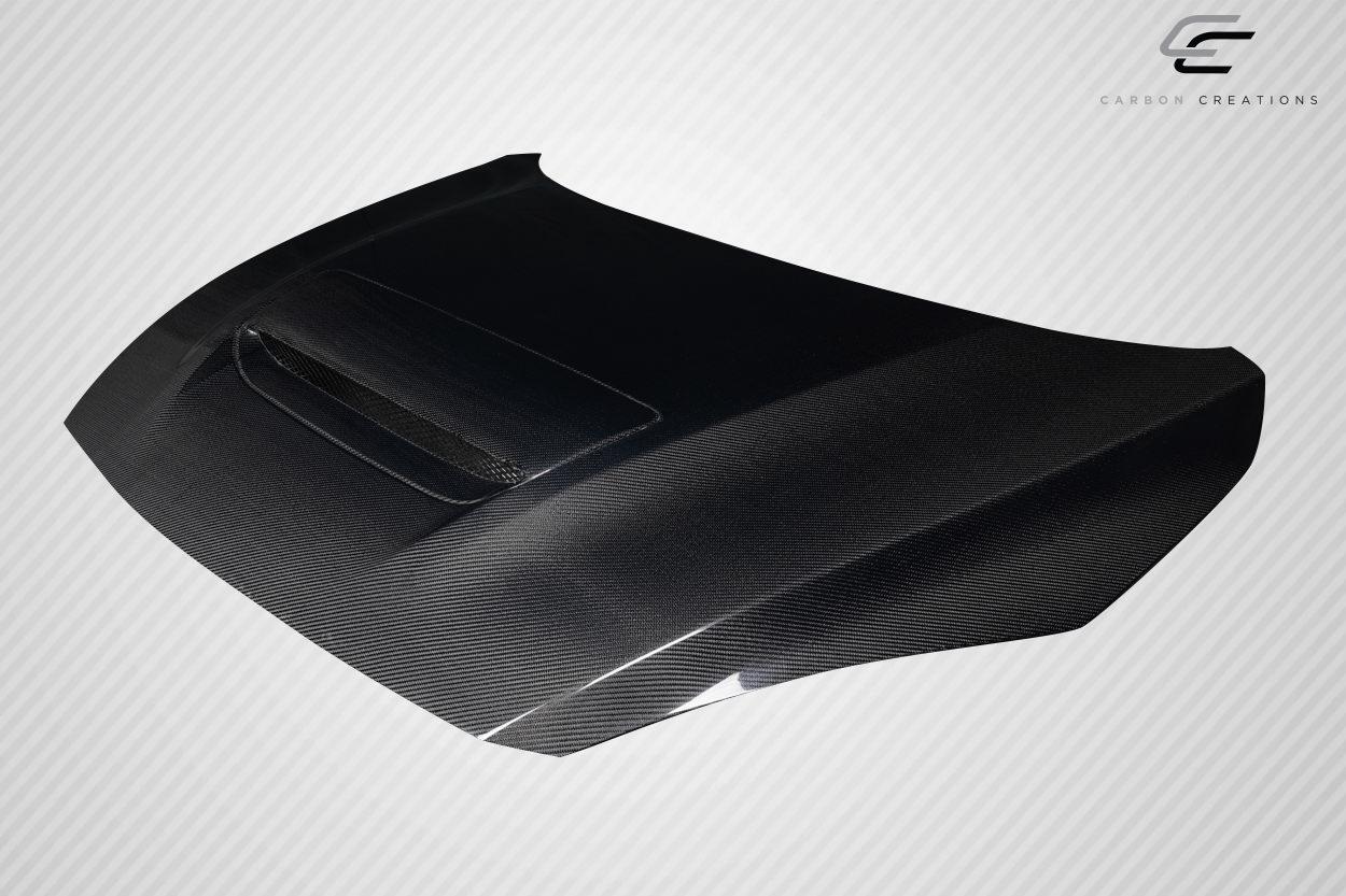 2010-2013 Mazda Mazdaspeed 3 Carbon Creations OEM Look Carbon Fiber Hood - Image 3
