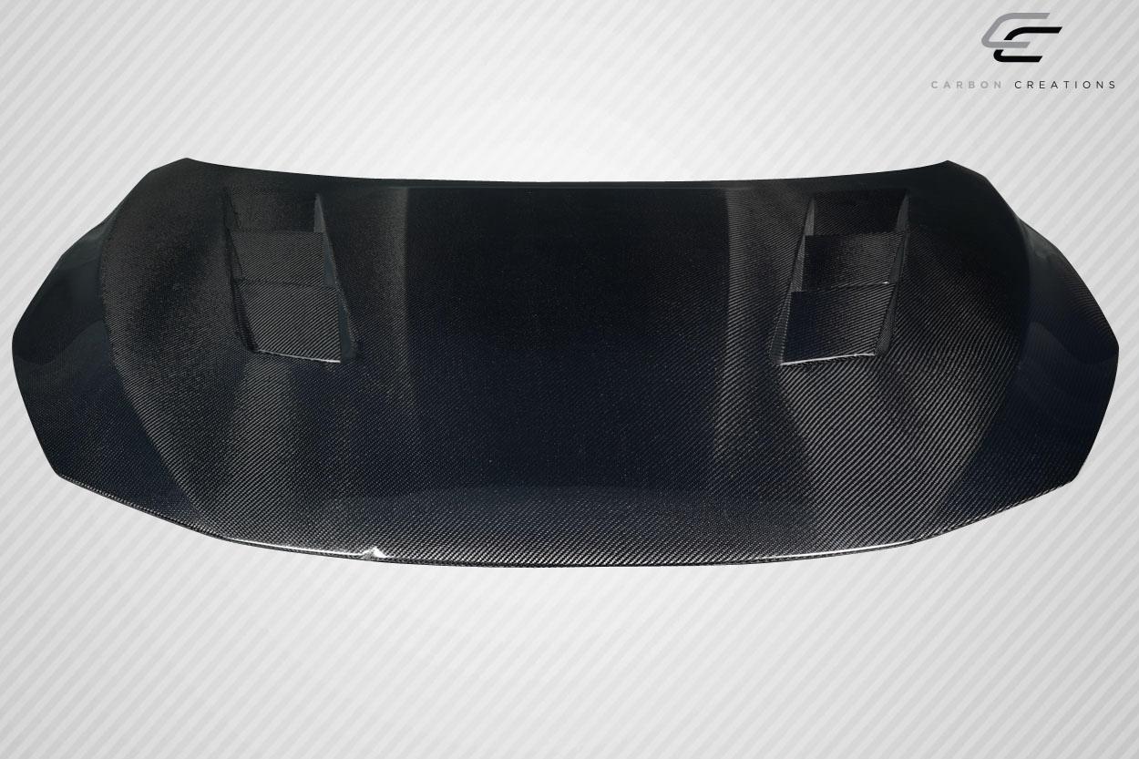 2017-2019 Nissan Sentra Carbon Creations JS Carbon Fiber Hood - Image 2