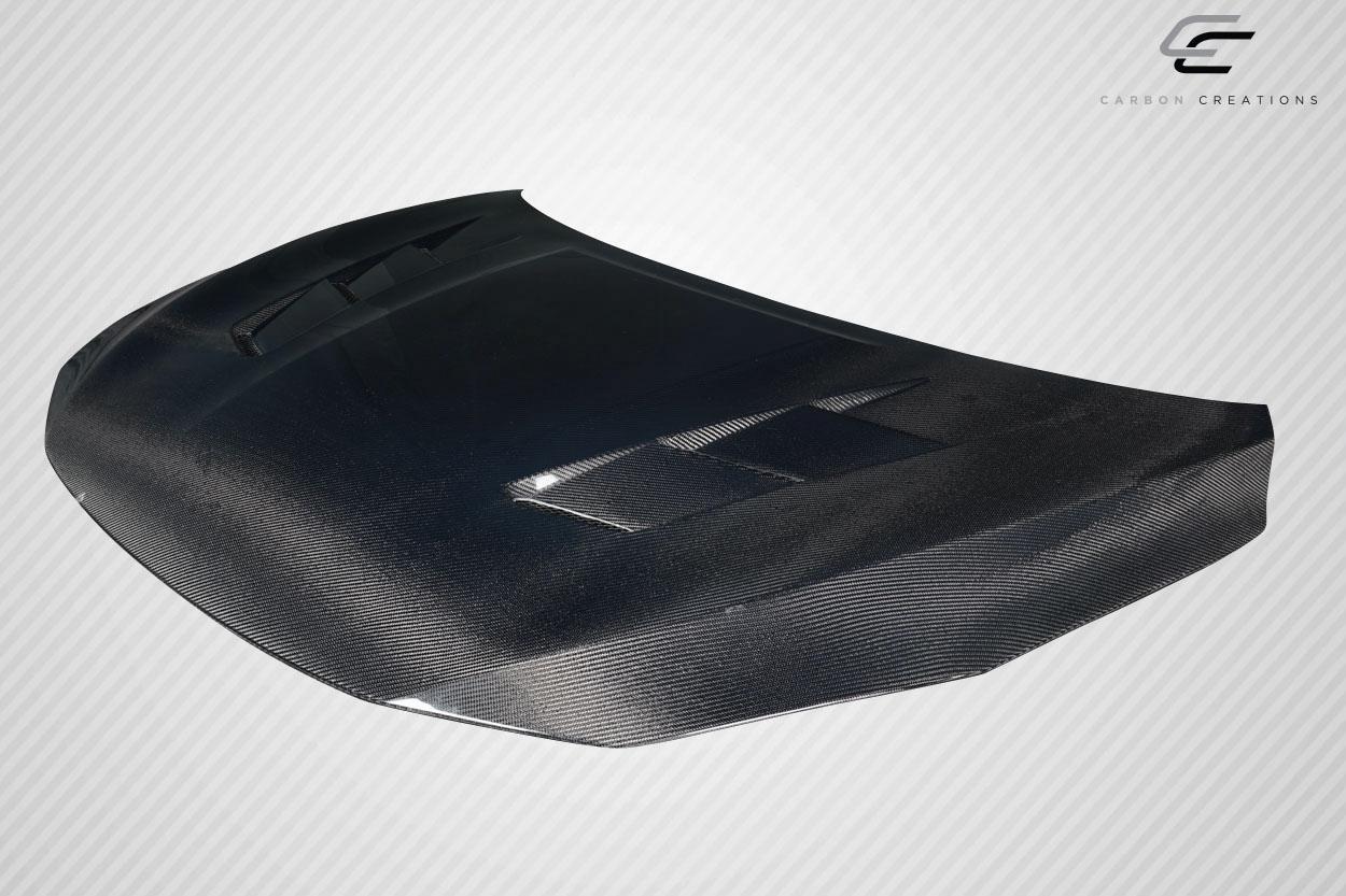 2017-2019 Nissan Sentra Carbon Creations JS Carbon Fiber Hood - Image 3